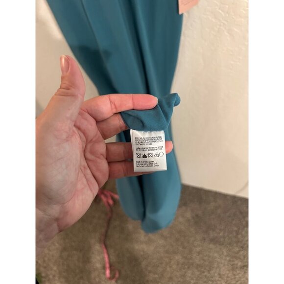 NWT BHLDN Turquoise Jones V Neck Maxi Gown - Picture 13 of 13
